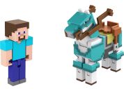 Mattel Minecraft 8 cm figurka dvojbalení Steve and Armored Horse - Poškozený obal