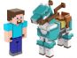 Mattel Minecraft 8 cm figurka dvojbalení Steve and Armored Horse 3