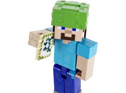 Mattel Minecraft 8 cm figurka Steve s helmou