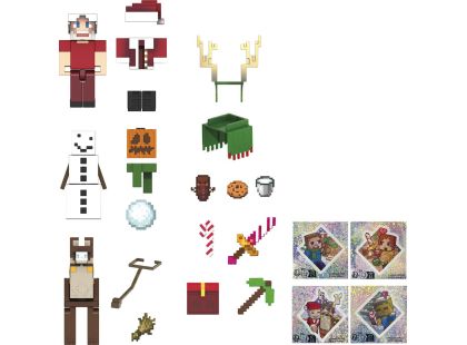 Mattel Minecraft Adventní kalendář 24 okének - Poškozený obal