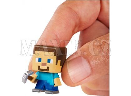 Mattel Minecraft minifigurka 3ks - Cow, Steve a Spider