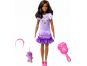 Mattel Moje první Barbie panenka černovláska s pudlíkem 34 cm 2