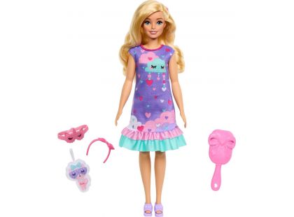 Mattel Moje první Barbie panenka den a noc fialová 34 cm