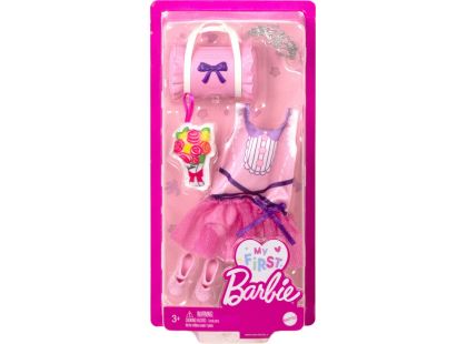 Mattel Moje první Barbie set oblečků 34 cm růžová taška