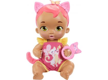 Mattel My Garden Baby koťátko se zvuky růžové 30 cm