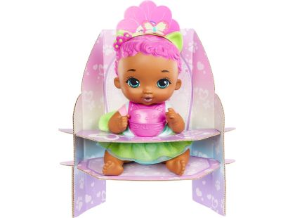 Mattel My Garden Baby miminko růžovo-zelené koťátko 30 cm - Poškozený obal