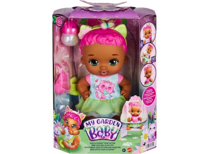 Mattel My Garden Baby miminko růžovo-zelené koťátko 30 cm - Poškozený obal
