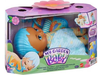 Mattel My Garden Baby™ moje první miminko modrý motýlek 23 cm
