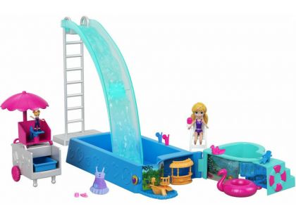 Mattel Polly Pocket bazén se skluzavkou
