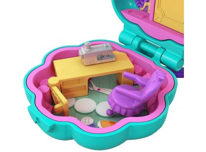 Mattel Polly Pocket panenka do kapsy zelená kytička FRY31