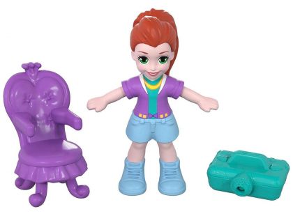 Mattel Polly Pocket panenka do kapsy zelená kytička FRY31