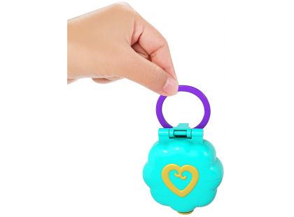 Mattel Polly Pocket panenka do kapsy zelená kytička FRY31