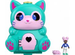 Mattel Polly Pocket pudřenka s překvapením Kočka