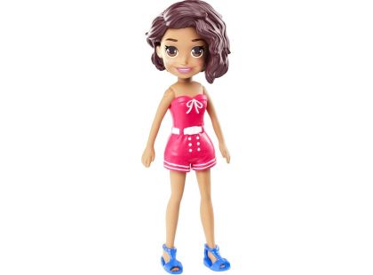 Mattel Polly Pocket stylová panenka červené šaty 99