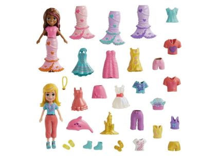 Mattel Polly Pocket velká sada oblečků a doplňků mořská panna