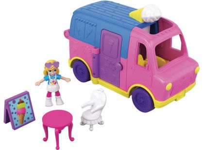 Mattel Polly pocket vozidlo zmrzlinový vůz
