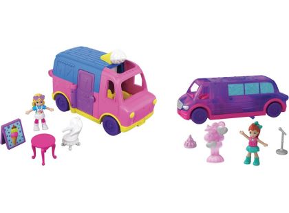Mattel Polly pocket vozidlo fialový vůz