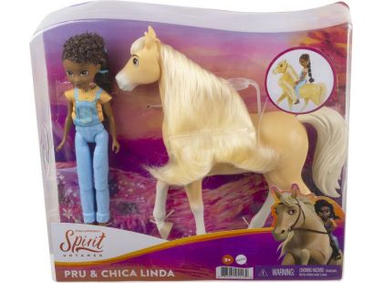 Mattel Spirit panenka a kůň Pru a klisna Chica Linda