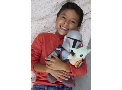 Mattel Star Wars 27 cm Mandalorian a malý Grogu se zvuky