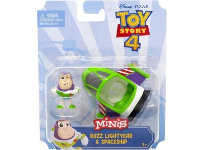 Mattel Toy story 4 minifigurka s vozidlem Buzz Lightyer a Spaceship