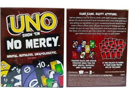 Mattel Uno No Mercy - Poškozený obal