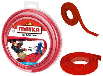 Mayka stavebnicová páska střední 2m červená