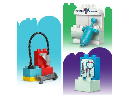 LEGO® DUPLO® Disney 10456 McQueen a návštěva v garáži doktora Hudsona
