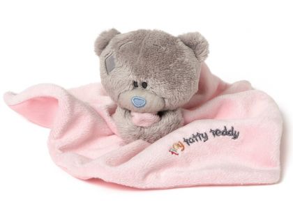 Me to you Tiny Tatty Teddy - Růžová dečka s medvídkem