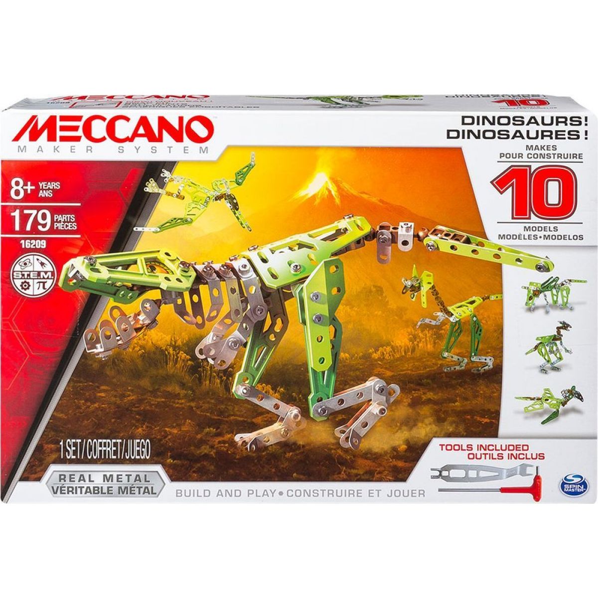 Meccano Stavebnice 10v1 Dinosauři