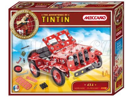 Meccano stavebnice Tintin Jeep 4X4