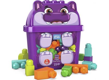 Mega Bloks Stavebnice Kýblík s kostkami Hroch 25 dílků