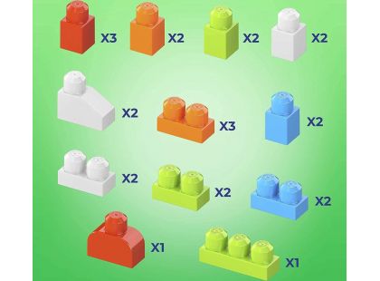 Mega Bloks Stavebnice Kýblík s kostkami Liška 25 dílků