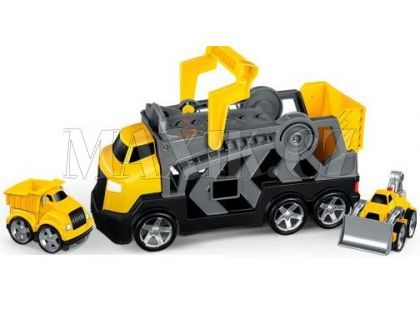 Mega Constructor s nákladním autem a bagrem