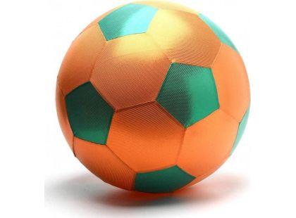 Mega míč textilní lesklý oranžovo-zelený