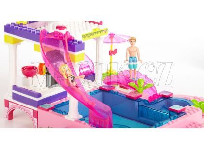 Megabloks Barbie na párty u bazénu 159 kostek