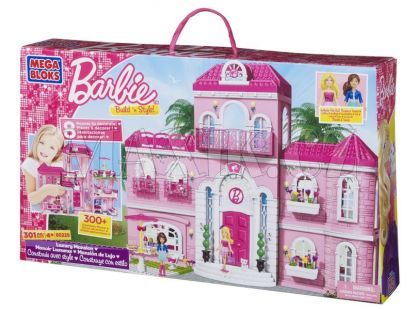 Megabloks Barbie v luxusním domě 301 kostek