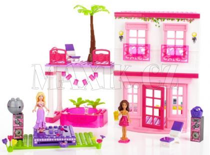 Megabloks Barbie ve svém plážovém domě 12 kostek
