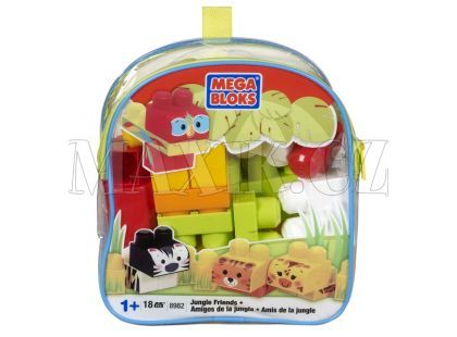 Megabloks Kostky v pytli 18 kostek - zvířátka