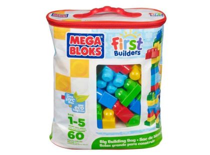 Megabloks Kostky v pytli 60 kostek - First Builders Megabloks Kostky v pytli 60 kostek - First Builders