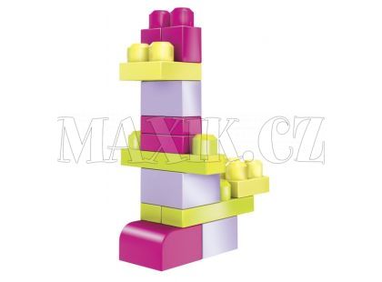Megabloks Kostky v růžovém pytli 24 kostek