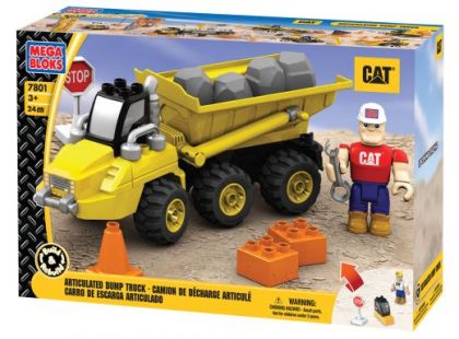 MEGABLOKS Mini Nákladní vůz CAT pro převoz kamene