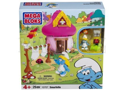 Megabloks Šmoulové Šmoulinka s domečkem