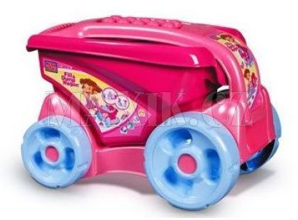 Megabloks Vozík s kostkami růžov