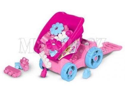 Megabloks Vozík s kostkami růžov