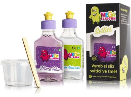 Megaslizoun Sada na výrobu svítícího slizu - Poškozený obal