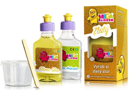 Megaslizoun Sada na výrobu zlatého slizu - Poškozený obal