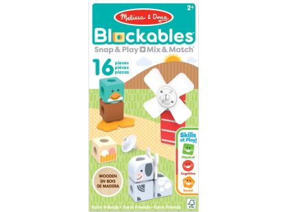 Melissa & Doug blockables stavebnice farma