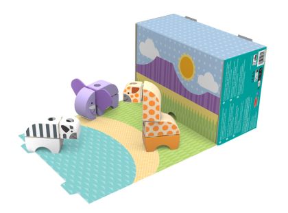 Melissa & Doug blockables stavebnice safari hrací sada