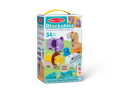 Melissa & Doug blockables stavebnice safari hrací sada
