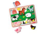 Melissa & Doug dřevěné puzzle farma